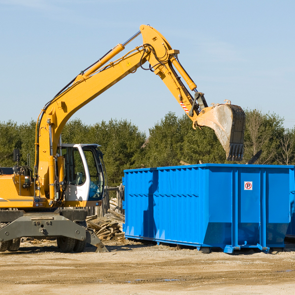 can i choose the location where the residential dumpster will be placed in Caroline